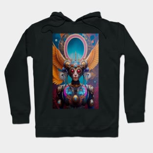 Stunning Surreal Art - Robot Angel Alien Hoodie